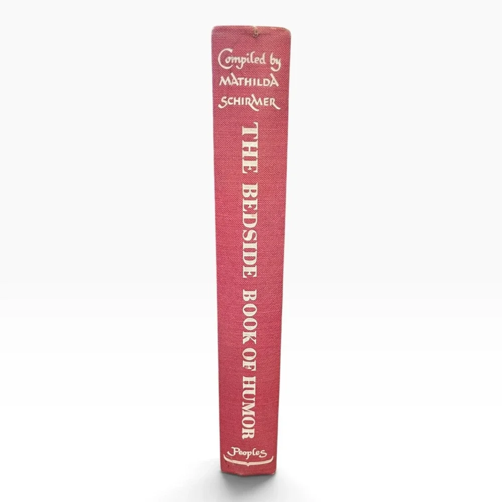 The Bedside Book of Humor Compiled by Mathilda Schirmer Vintage 1950s Hardcover